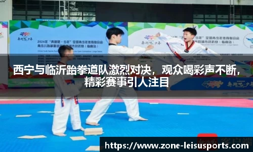 西宁与临沂跆拳道队激烈对决,观众喝彩声不断,精彩赛事引人注目